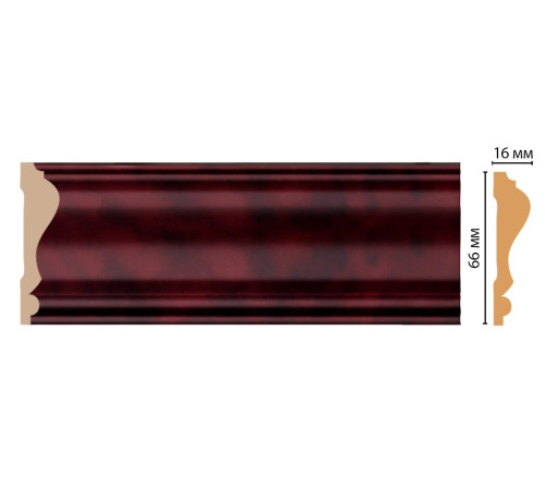 Молдинг DECOMASTER D022-62 66х16х2400 мм D022-62