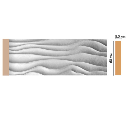 Молдинг DECOMASTER D043-375 60х8х2400 мм D043-375