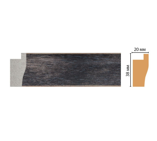 Багет из полистирола DECOMASTER FM3-2 38х20х2850 мм FM3-2