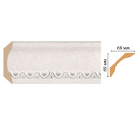 Плинтус потолочный DECOMASTER 100D-19D 69х69х2400 мм 100D-19D