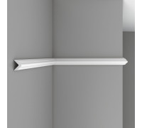 Молдинг DECOMASTER 96206F полиуретановый гибкий гладкий 44x44x2400 мм 96206F