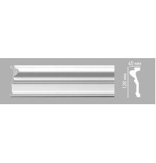 Молдинг гладкий DECOMASTER 128х45х2400 мм 97207