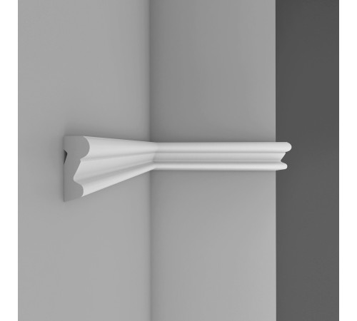 Молдинг гладкий DECOMASTER D007 дюрополимер 19х8х2000 мм D007