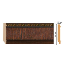 Плинтус напольный Decomaster 144-2 ДМ 80х11х2400 мм 144-2 ДМ