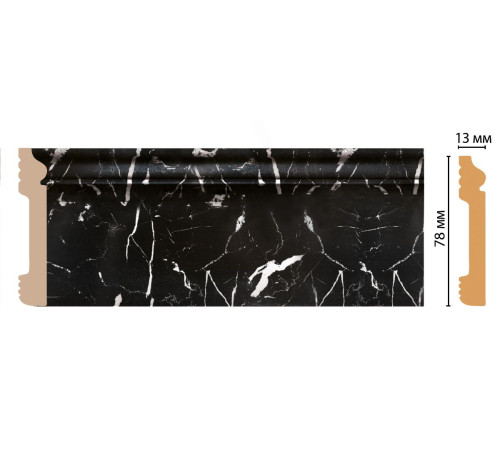 Плинтус напольный DECOMASTER D005-78 ДМ 79х13х2400 мм D005-78 ДМ