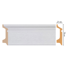 Плинтус напольный Decomaster D122-70 ДМ 78х21х2400 мм D122-70 ДМ