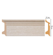 Плинтус напольный DECOMASTER из полистирола 78х21х2400 мм D122-71 ДМ