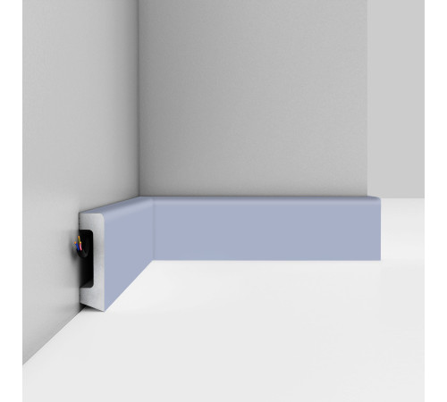 Плинтус напольный DECOMASTER D234-117 ДМ 58х16х2400 мм черный матовый D234-117 ДМ