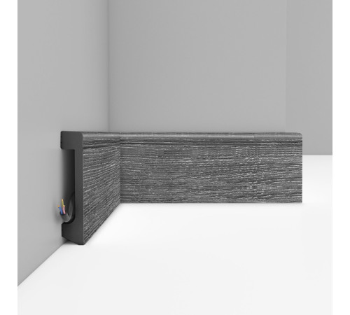 Плинтус напольный DECOMASTER D235-87 ДМ 80х17х2400 мм D235-87 ДМ