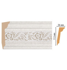 Плинтус потолочный DECOMASTER 129D-19D полистирол 113х56х2400 мм 129D-19D