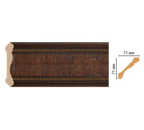 Плинтус потолочный DECOMASTER 172-2 71х71х2400 мм 35905