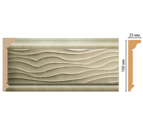Плинтус потолочный Decomaster D218-373 100х25х2400 мм D218-373