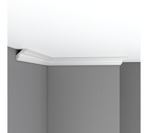 Плинтус потолочный DECOMASTER 96159 гладкий полиуретан 41х41х2400 мм 96159