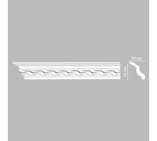 Плинтус потолочный с рисунком DECOMASTER 95081F гибкий 54х40х2400 мм 95081F