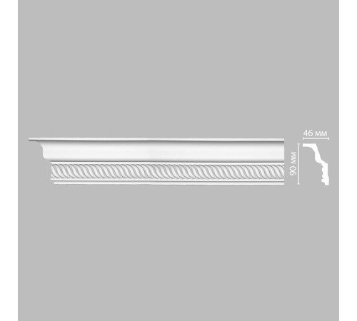 Плинтус потолочный с рисунком DECOMASTER 95088 90х46х2400 мм 95088