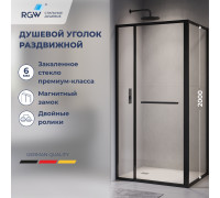 Душевой уголок RGW Leipzig LE-45B 1200x900 мм черный 77124529-14