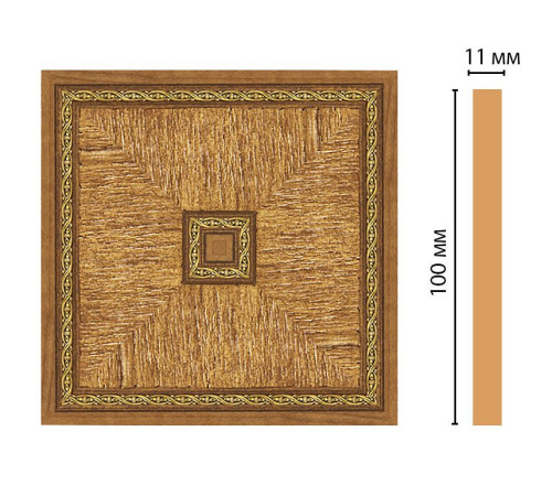 Вставка декоративная цветная DECOMASTER 100х100х11 мм полистирол 156-2-4