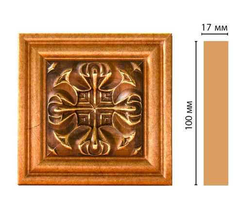 Вставка декоративная DECOMASTER D207-1223 100х100х17 мм D207-1223