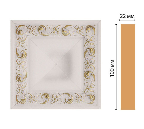 Вставка декоративная DECOMASTER D207 100x100x22 мм D207-54