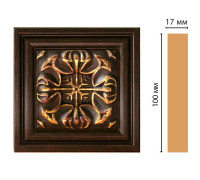 Вставка декоративная Decomaster D207-966 100x100x17 мм D207-966