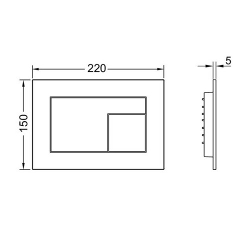 Панель смыва TECE TECEvelvet бежево-коричневый 9240730