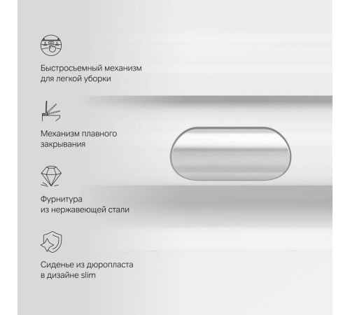 Унитаз подвесной AM.PM Func FlashClean с сиденьем микролифт C8F1701SC