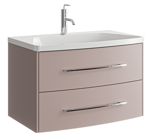 Тумба под умывальник Aqwella Neringa подвесная 800х476х487 мм пепельная роза NER0108PR