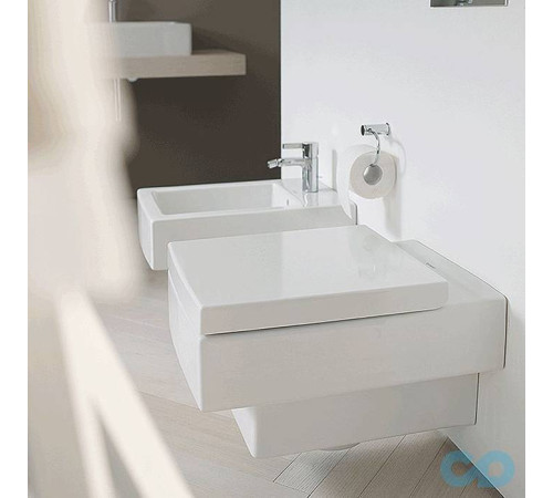 Унитаз подвесной Duravit Vero 37x54.5 см вертикальный смыв белый 2217090000