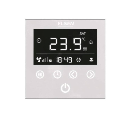 Терморегулятор для конвекторов Elsen для принудительной конвекции 220 В белый EKA.01.02W