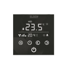 Терморегулятор ELSEN EKA.01.02B для конвекторов с принудительной конвекцией черный EKA.01.02B