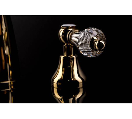 Смеситель для раковины Boheme Tradizionale Oro на 3 отверстия золото глянцевое 297