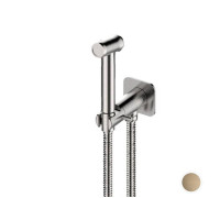 Гигиенический душ Newform X-STEEL 316 лейка с держателем без смесителя PVD Brushed pale gold 69644X.59.098