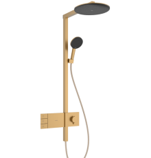Душевая система Hansgrohe Raindance Alive S с термостатом Ø300 мм шлифованная бронза 24595140