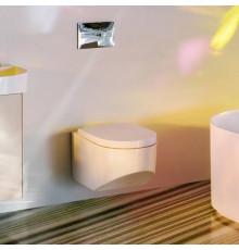 Унитаз подвесной Laufen Sonar 53х37х34 см безободковый белый матовый 8.2034.1.757.000.1