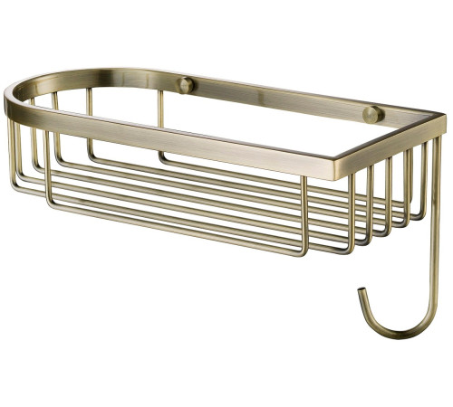 Полка с крючком Timo Nelson 261х120 мм антик 160080/02