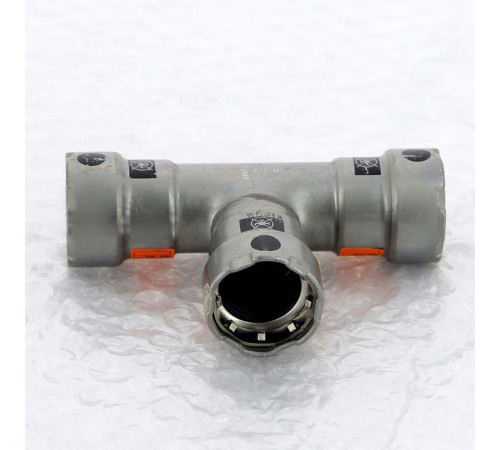 Тройник пресс Megapress Viega 1x1/2x1 695033