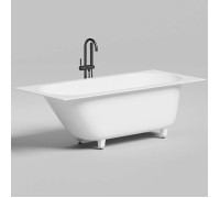 Ванна встраиваемая Salini Ornella Kit 170х75х60 см S-Stone белый матовый 102421M