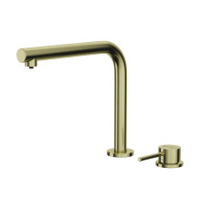 Смеситель для кухни Omoikiri Nara 2 Plus LG с подключением фильтра светлое золото 4994486
