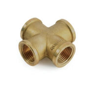 Крестовина латунная General Fittings ВР 3/4 равнопроходная EBF0434