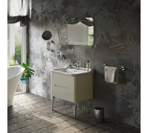 Комплект подвесной мебели Kerasan Waldorf 80 см с 2 ящиками белая матовая ваниль 4141K1bi/cr / 925630