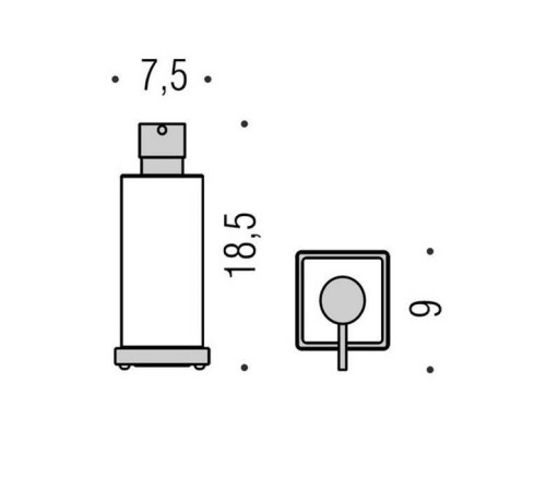 Дозатор для жидкого мыла настольный Colombo Design Look белый матовый B9317.BM-VAN