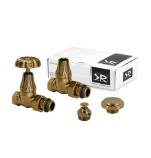 Комплект вентилей SR Rubinetterie Floral Old Style 1/2 прямой бронза K338-1500Z000
