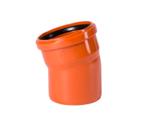 Отвод для наружной канализации Ostendorf KGB DN 110 15° 220200