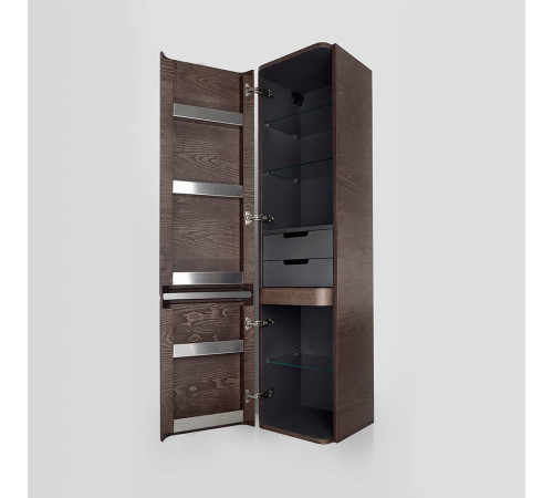 Шкаф-пенал подвесной 40 см AM.PM Sensation левый табачный дуб M30CHL0406TF