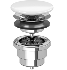 Донный клапан Villeroy & Boch для раковин Stone White 680800RW