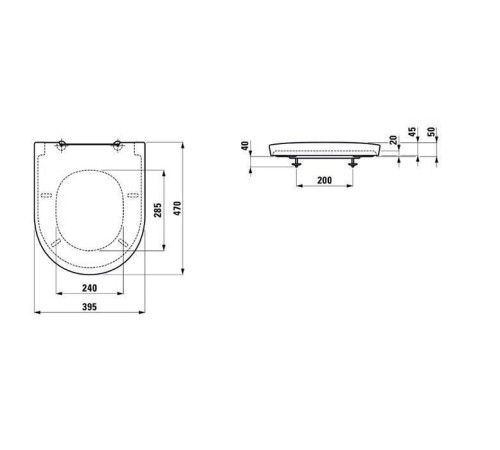 Сиденье для унитаза Laufen New Classic съемное с микролифтом белый 8.9185.1.000.000.1