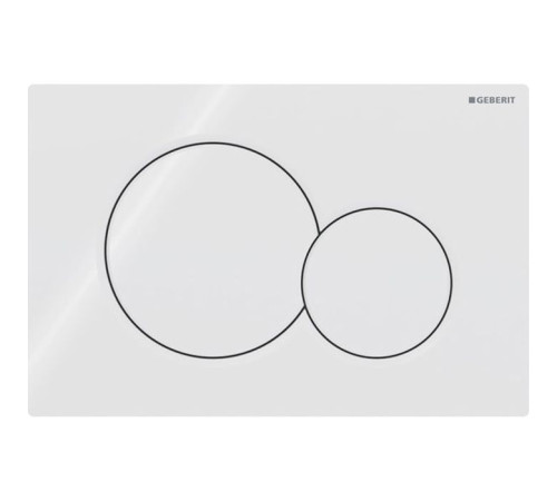 Клавиша смыва Geberit Sigma01 для двойного смыва круглая белый 115.770.11.5