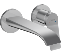Смеситель для раковины hansgrohe Vivenis настенный на 2 отверстия внешняя часть хром 75050000