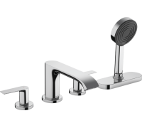 Смеситель на борт ванны hansgrohe Vivenis на 4 отверстия sBox внешняя часть хром 75444000
