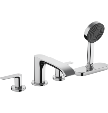 Смеситель на борт ванны hansgrohe Vivenis на 4 отверстия sBox внешняя часть хром 75444000